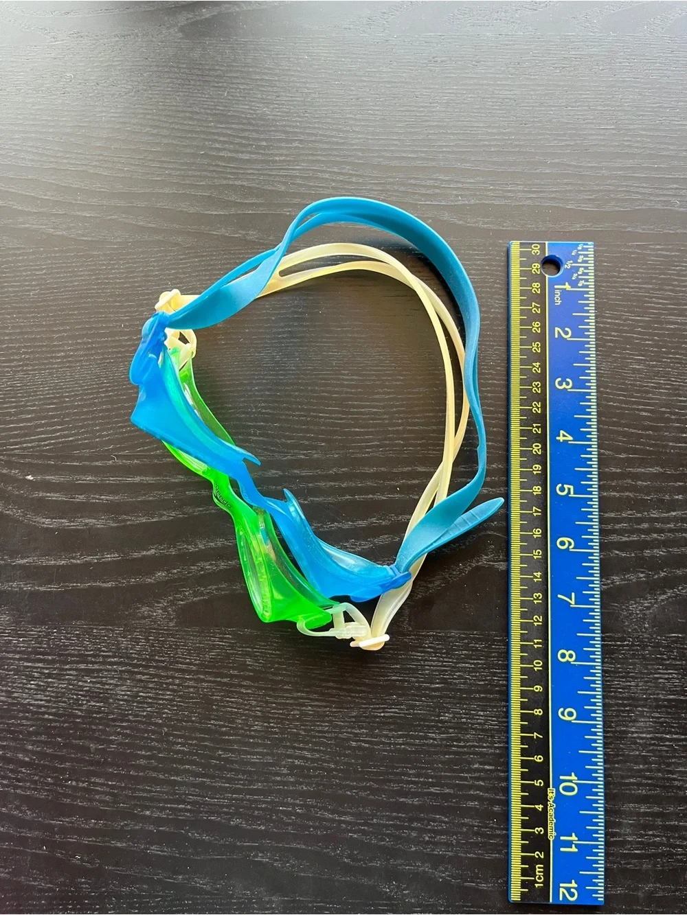 Speedo Swim Goggles Lot of 2 Green Blue Youth/Kids Clear Lens Adjustable